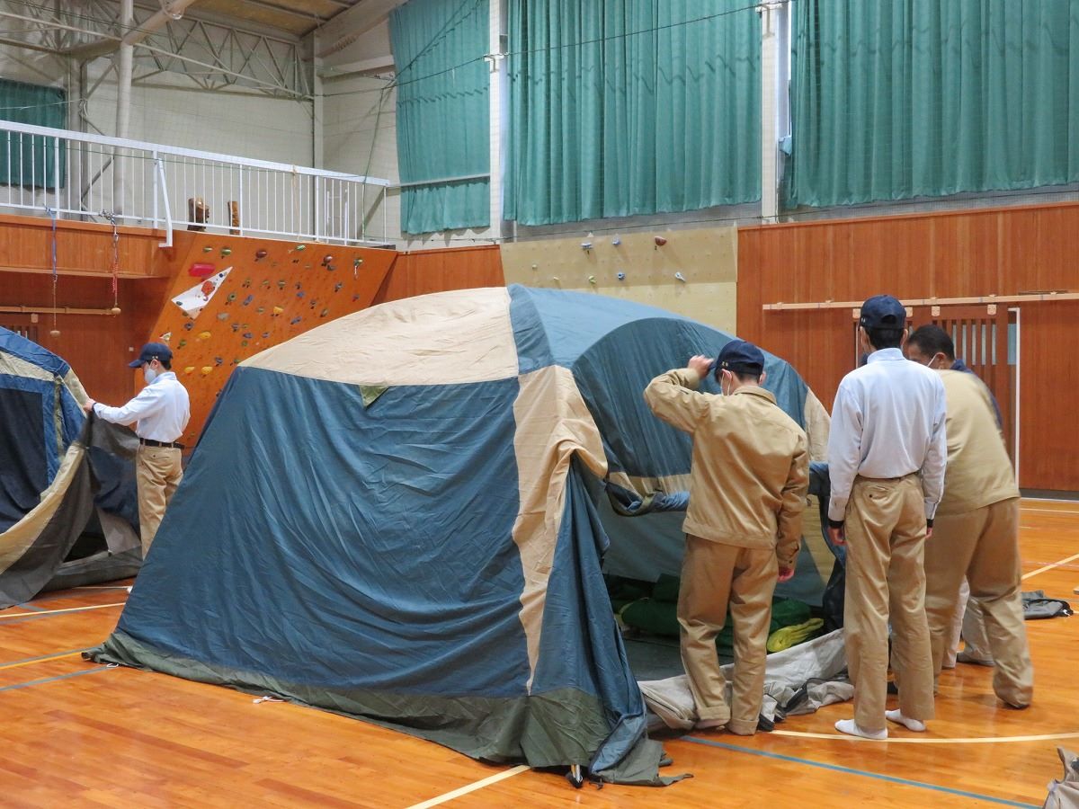 キャンプ実習の写真