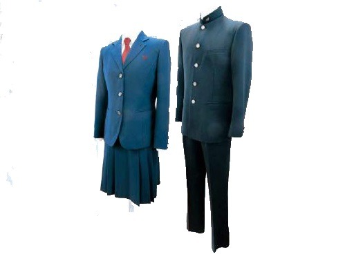 冬服の制服の写真